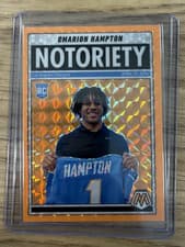 2025 Panini Mosaic Notoriety Omarion Hampton #20 card