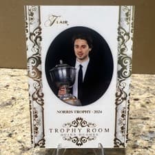 2025-26 Flair Trophy Room Quinn Hughes #TR-6 card