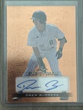 Drew Burress 2024 Leaf Electrum Baseball Base Autograph card