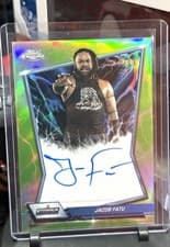 2026 Topps Chrome WWE Blue Brand Autographs Jacob Fatu #BBA-JAC card