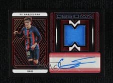 Gavi 2022 Panini Obsidian Jersey Autographs card