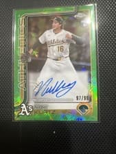 2025 Topps Chrome Logofractor Edition Rookie Autographs Nick Kurtz #RA-KU card