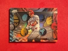 2025 Topps Cosmic Chrome Planetarium Mike Trout #P-13 card