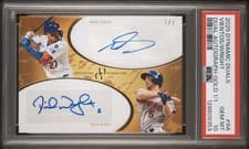 2025 Topps Dynamic Duals Dual Autographs Mark Vientos / David Wright #9A card