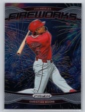 2025 Panini Prizm Fireworks Christian Moore #3 card
