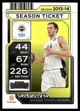 2025-26 Panini Contenders EuroLeague Base Season Ticket Bojan Bogdanovic #76