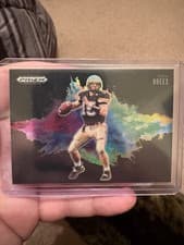 2025 Panini Prizm Draft Picks Black Color Blast Drew Brees #30 card