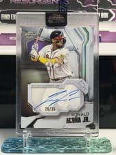 2026 Topps Chrome Black Ivory Autographs Ronald Acuña Jr. #IVA-RA card