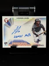 2025 Topps Pristine Personal Endorsements Autographs Luisangel Acuña #PPEA-LA card