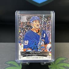 2024-25 Upper Deck The Cup Signature Renditions Brock Nelson #SR-BN card