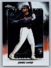 James Wood 2025 Topps Chrome Update Night Terrors card