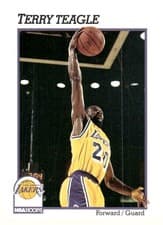 Terry Teagle 1991-92 Hoops Base Set card