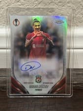 Darwin Nunez 2023 Topps Chrome UEFA Club Autograph card