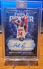 2025-26 Topps 3 Triple Power Autos Hakeem Olajuwon #TP-HO card