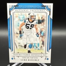 2025 Panini National Treasures Treasured Moments Luke Kuechly #20 card