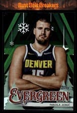 2025-26 Topps Holiday Evergreen Nikola Jokić #EV-NJ card