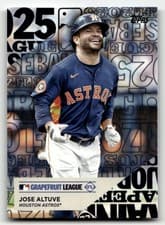 2025 Topps Training Grounds Jose Altuve #TG-9 card
