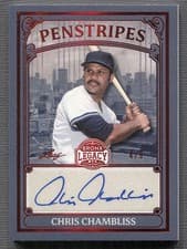 2025 Leaf Bronx Legacy Penstripes Chris Chambliss #P-CC1 card