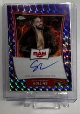 2026 Topps Chrome WWE Red Brand Autographs Seth Rollins #RBA-SET card