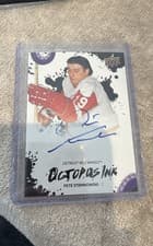 2025-26 Upper Deck Detroit Red Wings Centennial Octopus Ink Pete Stemkowski #OI-PS card