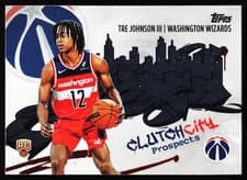2025-26 Topps Clutch City Prospects Tre Johnson III #CC-6 card