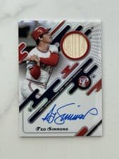 2025 Topps Pristine Pristine Pieces Autograph Relics Ted Simmons #PPAR-TSS card