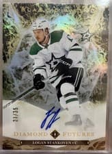 2024-25 Upper Deck Black Diamond Diamond Futures Autograph Parallel Logan Stankoven #BDF-LS card