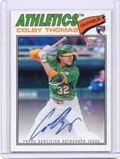 2026 Topps Heritage Real One Autographs Colby Thomas #ROA-CT card