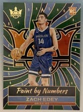 2024-25 Panini Court Kings Paint by Number Zach Edey #3 card