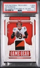 2025 Panini National Treasures NFL Game Gear Joe Burrow #9