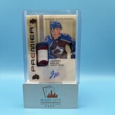 2024-25 Upper Deck Premier Acetate Auto Patch Rookies Jason Polin #AR-JP card