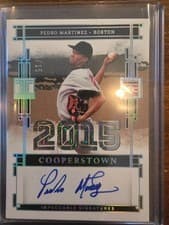 2025 Panini Impeccable Cooperstown Signatures Pedro Martinez #11 card