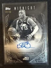 2025-26 Topps Midnight Midnight Sun Signatures Isaiah Collier #MS-IC