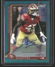 2025 Topps Chrome Retail Rookie Autographs Nick Martin #RRA-NMA card