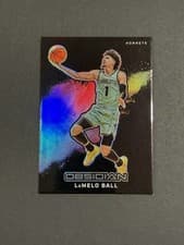 2024-25 Panini Obsidian International Black Color Blast LaMelo Ball #7 card