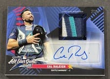 2025 Topps Update All-Star Stitches Autographs Cal Raleigh #AST-CR card