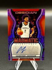 2024-25 Panini Obsidian Magmatic Signatures Cameron Johnson #MS-CAM card