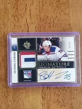 2024-25 Upper Deck Ultimate Collection Rookie Signature Premium Materials Brennan Othmann #RSM-BO card