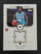2025-26 Topps Franchise Fabrics Sion James #FF-SJ card