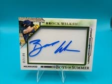 2025 Panini Boys of Summer Jumbo Acetate Signatures Brock Wilken #18 card