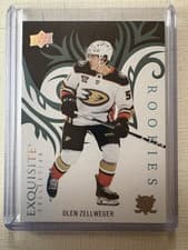 2024-25 Upper Deck Ice Exquisite Collection Rookies Olen Zellweger #R-15 card