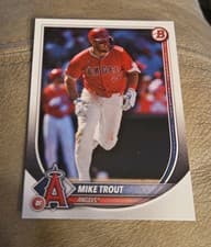 Mike Trout 2025 Bowman card