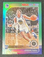 Jordan Poole 2019 Panini Hoops Premium Stock card