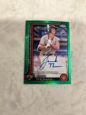 2025 Topps Pro Debut Chrome Autographs Jared Thomas #PDC-27 card