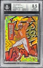 2025 Panini Absolute Kaboom! Vertical Baker Mayfield #6 card