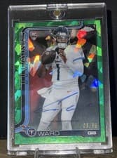 2025 Topps Chrome Sapphire Rookies Autographs Sapphire Cam Ward #RA-CWA card