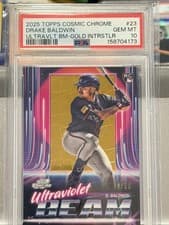 2025 Topps Cosmic Chrome Ultraviolet Beam Drake Baldwin #UB-23 card