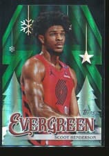 2025-26 Topps Holiday Evergreen Scoot Henderson #EV-SH card