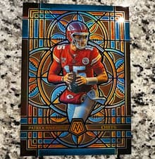 2025 Panini Mosaic Stained Glass Oversized Patrick Mahomes II #13 card