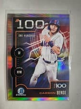 2025 Bowman Bowman Scouts Top 100 Carson Benge #BTP-100 card